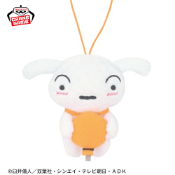 【オレンジ】クレヨンしんちゃん シロの推し色マスコット-ふわふわ風船だゾ-