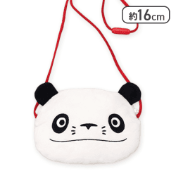 【パパンダおすまし】パンダコパンダ フェイス型ポシェット