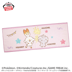 【ヒバニー&マホミル&ニャスパー】ポケピース マイクロファイバータオル