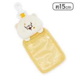 【イエロー】ともだちはくま 推し色カラフルぬいぐるみパスケース