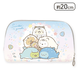 【丸窓】すみっコぐらし すみっコとうみっコ クリアマルチポーチ