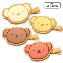 【ボリス4種セット】ミッフィー クッキー風ラバー前髪クリップ