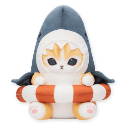 【ブラウン(サメ)】mofusand サメにゃん&シャチにゃんBIGぬいぐるみ