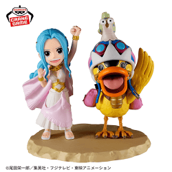 ワンピース ワールドコレクタブルフィギュア ログストーリーズ-ネフェルタリ・ビビ&カルー-「もう一度仲間と呼んでくれますか!!!?」