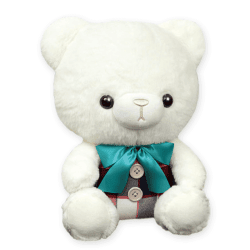 【ホワイト】クラシックタータンベア 30cm