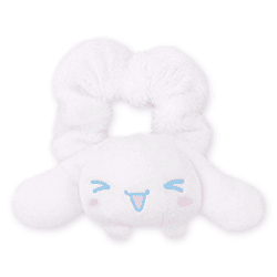 【ホワイト】シナモロール ぴょこきゅんカラフルシュシュ-パステルカラー-