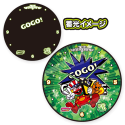 【ハッピージャグラーVlll柄(グリーン)】JUGGLER 蓄光ウォールクロックvol.7