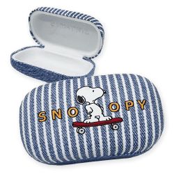 【ブルー】スヌーピーミニレザーケース