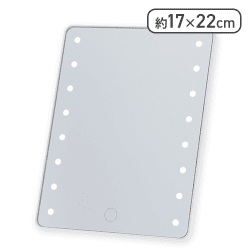 LED卓上ミラー スクエアホワイト