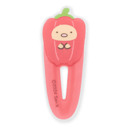 【とんかつ(レッド)】すみっコぐらし ようこそ!たべもの王国 ヘアクリップ