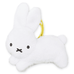 【単品配送不可】【うさぎ(ホワイト)】ブルーナアニマル ぬいぐるみマスコットぷち