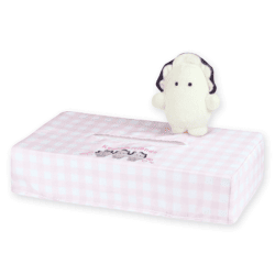 【ピンク】求心フレンズ マスコット付ティッシュボックス