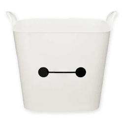 【単品配送不可】【ホワイト】ベイマックス プラチナムザッカビッグバケット