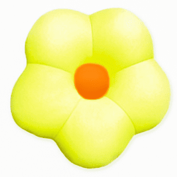 【グリーン】マイクロビーズフラワークッション