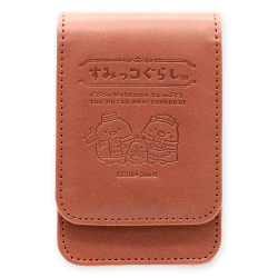 【ブラウン】すみっコぐらし ホテルニューすみっコ レザー風マルチケース