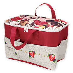 【レッド】ミッキー&ミニー セレブリティフォト 大きなポッケ付きバスケット