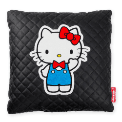 【ブラック】ハローキティ 50thパーティータイム!キルトスクエアクッション