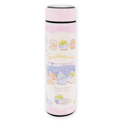 【ピンク】すみっコぐらし とかげとおかあさんときらきらな夜 茶こし付きステンレスボトル