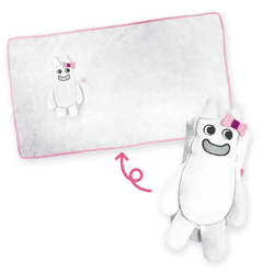 【ホワイト】ガーテンオブバンバン ぬいぐるみブランケット