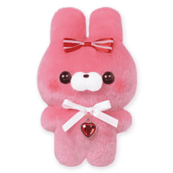 【うさぎさん(こいいちご)】すくっとたっちさんぬいぐるみ~こんかふぇ~すとろべりぃ