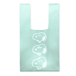 【ミントグリーン】スヌーピー ニットマルシェバッグ