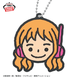 【ナミ】ワンピース ラバーキーホルダーエッグヘッド麦わらの一味vol.1
