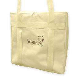 【クリーム】スヌーピー 2WAY保冷保温バッグ2