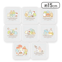 【ブルー】すみっコぐらし とかげのおうち クリアプレート8枚セット