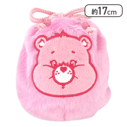 【ピンク】ケアベア もこもこ巾着