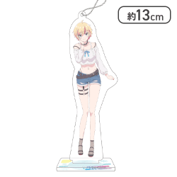 【単品配送不可】【柳瀬ちゃみ】『VTuberなんだが配信切り忘れたら伝説になってた』 スタンド付クリアキーチェーン