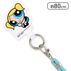 【バブルス(ブルー)】パワーパフ ガールズ フォンタブ&ショルダーストラップ