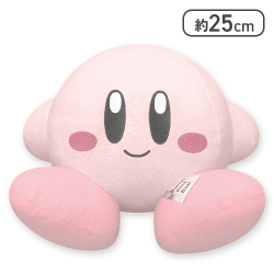 星のカービィやさしいてざわりのBIGぬいぐるみ。(にっこり)