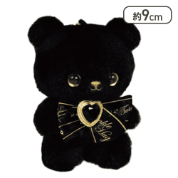 【クマ(ブラック)】真っ白と真っ黒なお友達マスコットBC