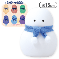 【ぶるー】寒がり雪だるまのシリコンルームライト