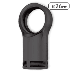 【ブラック】羽なしファンヒーター