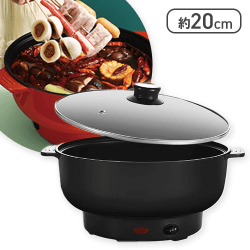 【ブラック】電気マルチグリル鍋