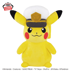 ポケットモンスター めちゃもふぐっとぬいぐるみ-キャプテンピカチュウ-