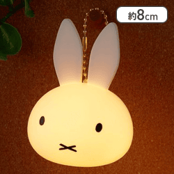 【ノーマル】ミッフィー ふんわり光るフェイスライトキーホルダー