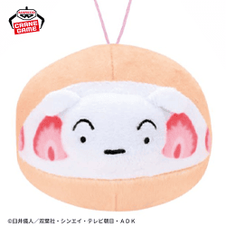 【シロ】クレヨンしんちゃん ぬいぐるみマスコット-デザートだいすきだゾ-