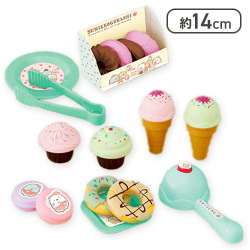 【グリーン】すみっコぐらし いちごフェア デザートセットおもちゃ