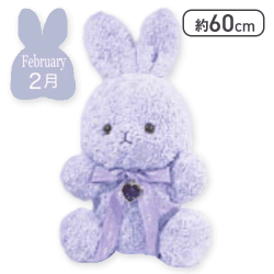 【アメジスト(2月)】Happy Birthcolor Rabbit Roseboa BIG vol.1