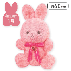 【ガーネット(1月)】Happy Birthcolor Rabbit Roseboa BIG vol.1