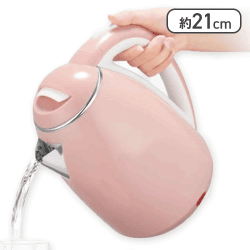 【ピンク】パステルカラー電気ケトル