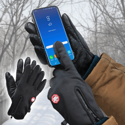 防寒防風グローブ ブラック