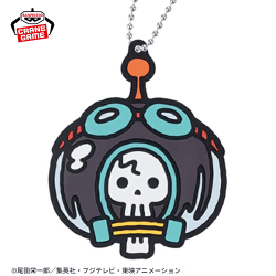 【ブルック】ワンピース ラバーキーホルダーエッグヘッド麦わらの一味vol.2