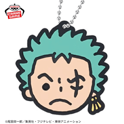 【ゾロ】ワンピース ラバーキーホルダーエッグヘッド麦わらの一味vol.2