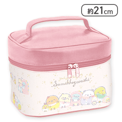 【ピンク】すみっコぐらし すみっコべビー ポケット付きバニティポーチ