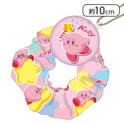 【きらきら】星のカービィ 缶バッジ付きシュシュ