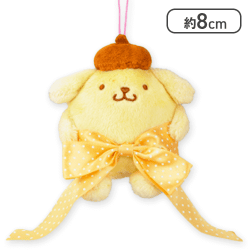 【ポムポムプリン】サンリオキャラクターズ ビッグサテンリボンマスコット
