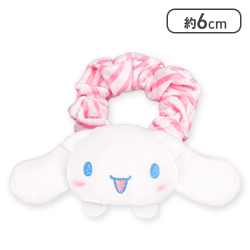 【ピンク】シナモロール ぴょこきゅんストライプシュシュ